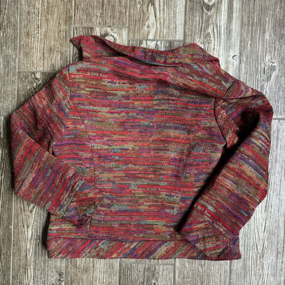 Coldwater Creek Womens Woven Tapestry Jacket Size‎ Small Bohemian Western Petite - Picture 8 of 8